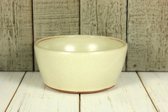 Warm White Stoneware Bowl