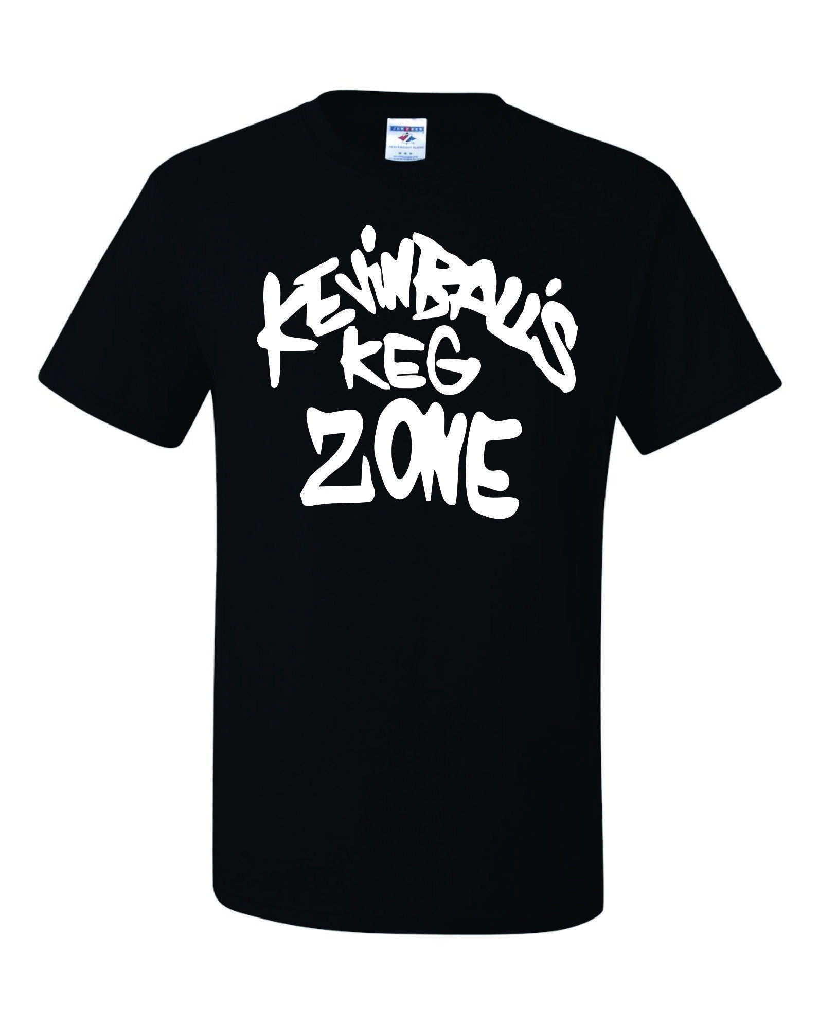 CreativeSoulUSA Kevin Ball s Keg Zone Funny Shameless unisex T Shirt