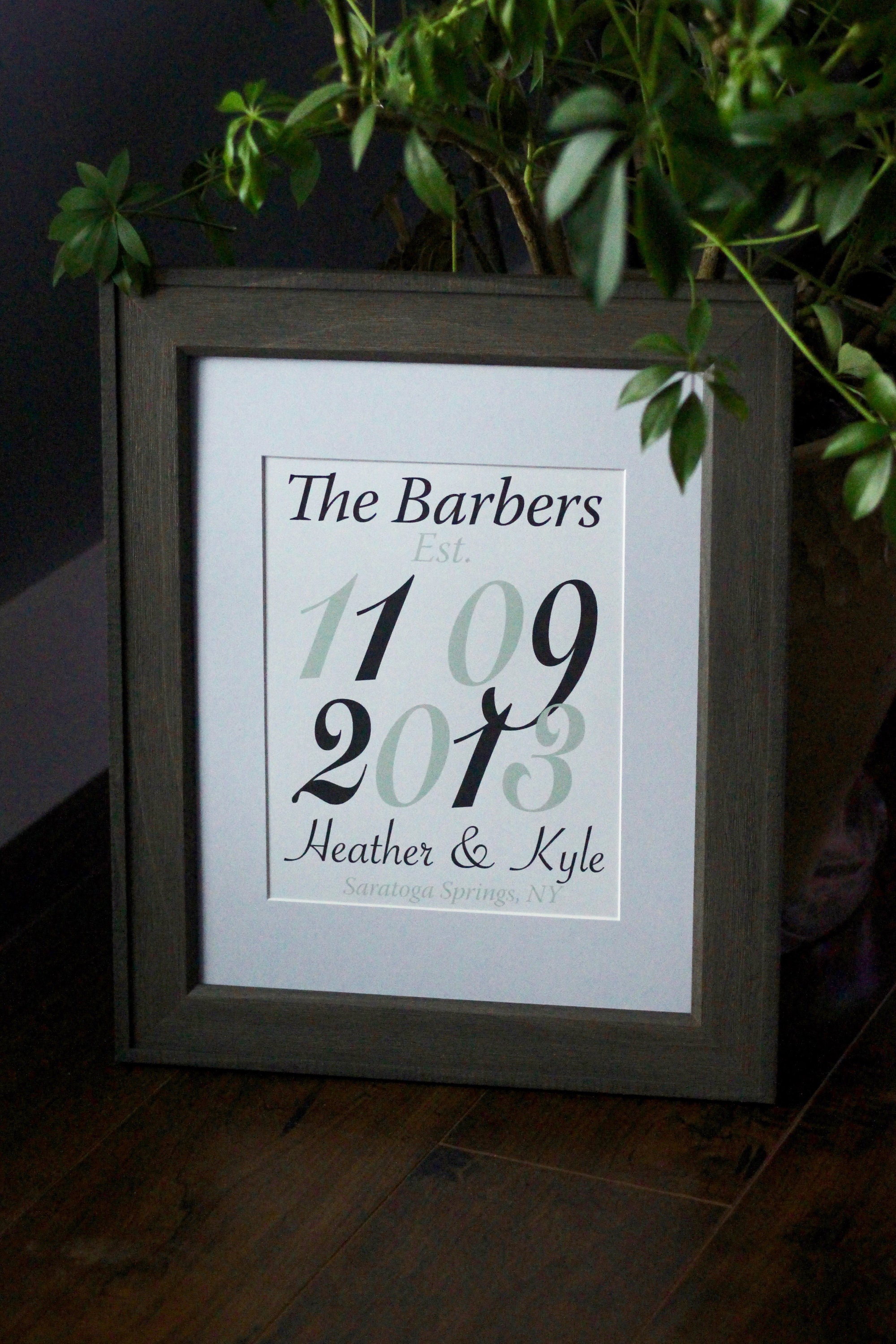 Wedding Wall Art Keepsake w/ Personalized Details Etsy