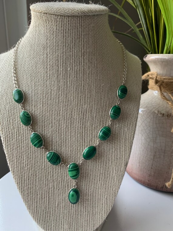 Green Necklace Green Beads Jewelry Classic Jewelryclassic Etsy