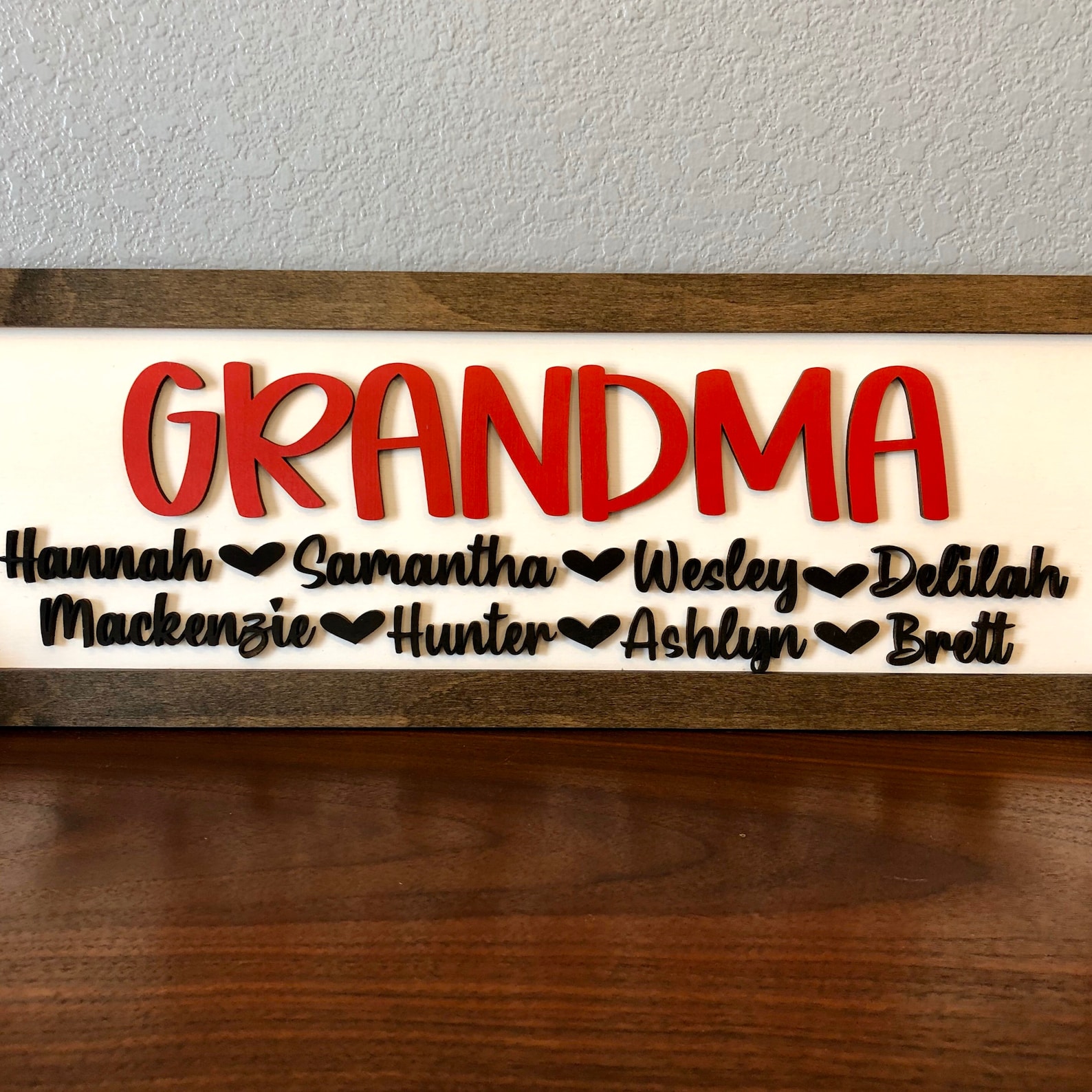 Grandma Name Sign Wood Grandma Sign Mothers Day Sign Gift Etsy