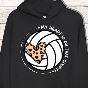 My Heart Is on that Court! Proud volleyball mom or dad, School sports, Volleyball game day svg, Sublimation HTV Vinyl, SVG PNG Vector
