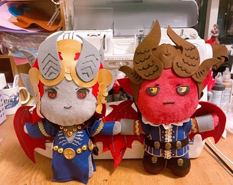 Baldurs gate 3 Mizora and Raphael Plushies