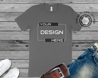 True Royal Bella Canvas 3001 Mockup Royale Blue T Shirt Etsy