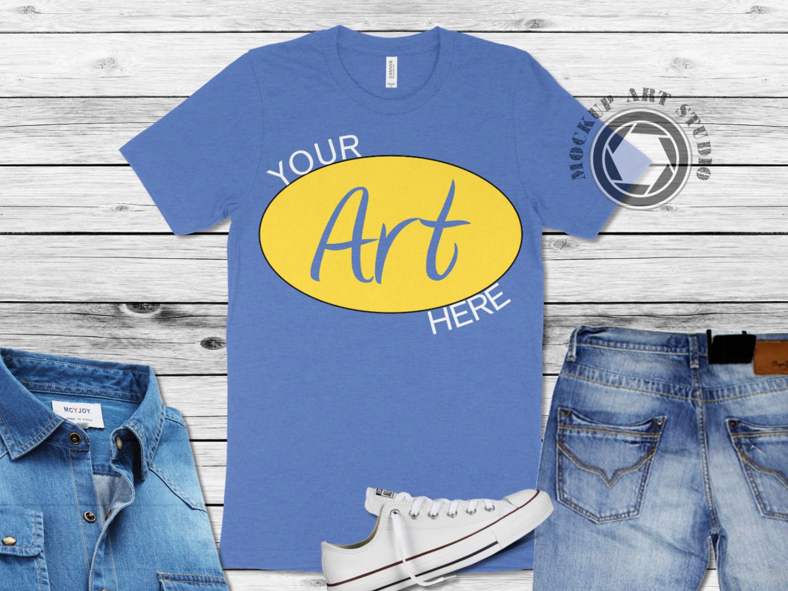 Heather Columbia Blue Bella Canvas 3001 