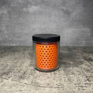Large 8oz Terp Pearl Soak Cleaner Strainer Jar | Dunker Jar by Concentrate Crafts Co. marble pearls and pillars cleaner for 710 dab stations