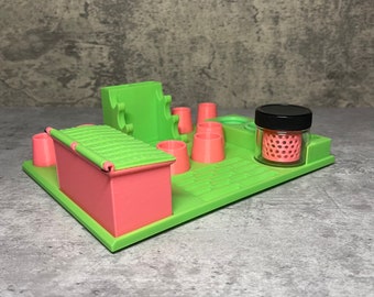 Organizador de estación de dab para concentrado personalizado Slate Pro Terp Pearl 710