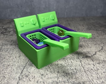 Freidora de perlas profundas / Limpiador de canicas y pilares de perlas Terp, organizador de estación de dabbing