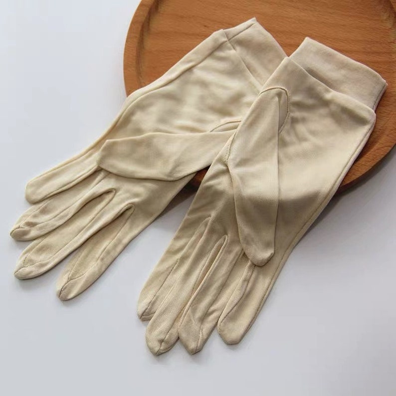 100 Silk Gloves One Pair Washable Fashion Silk Gloves for Etsy UK