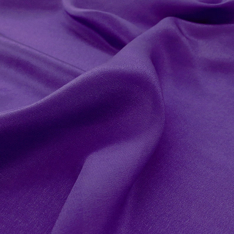 Silk Crepe de Chine Evening Gowns Designer Silk Crepe by the Yard Dresses Purple-100/% Natural Silk Crepe Women/'s Skirt
