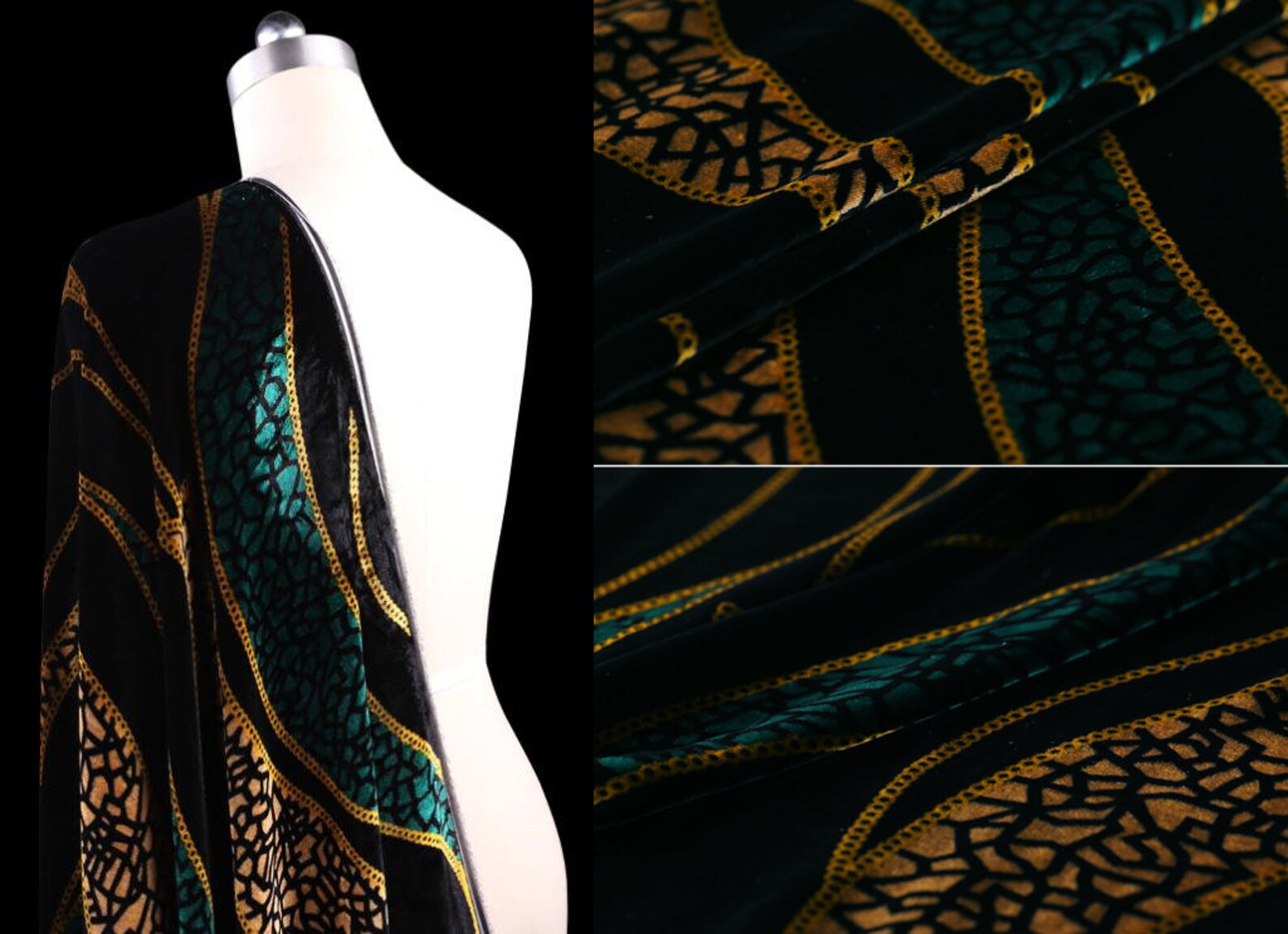 Luxury Printed Silk Velvet Fabrics for Highend Garments Silk Etsy