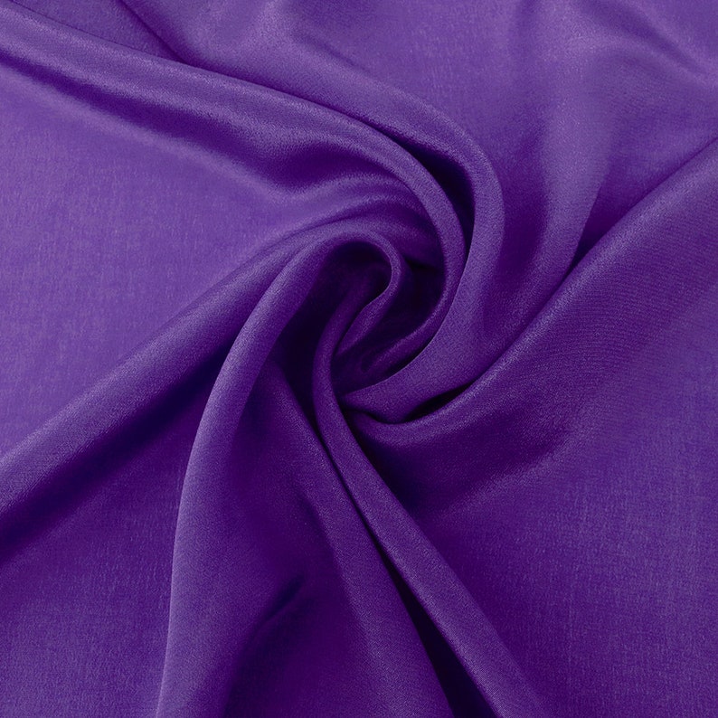 Silk Crepe de Chine Evening Gowns Designer Silk Crepe by the Yard Dresses Purple-100/% Natural Silk Crepe Women/'s Skirt