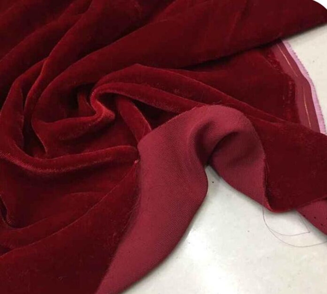 Pure Silk Velvet Fabric With More Colors Silk Velvet Fabric Etsy