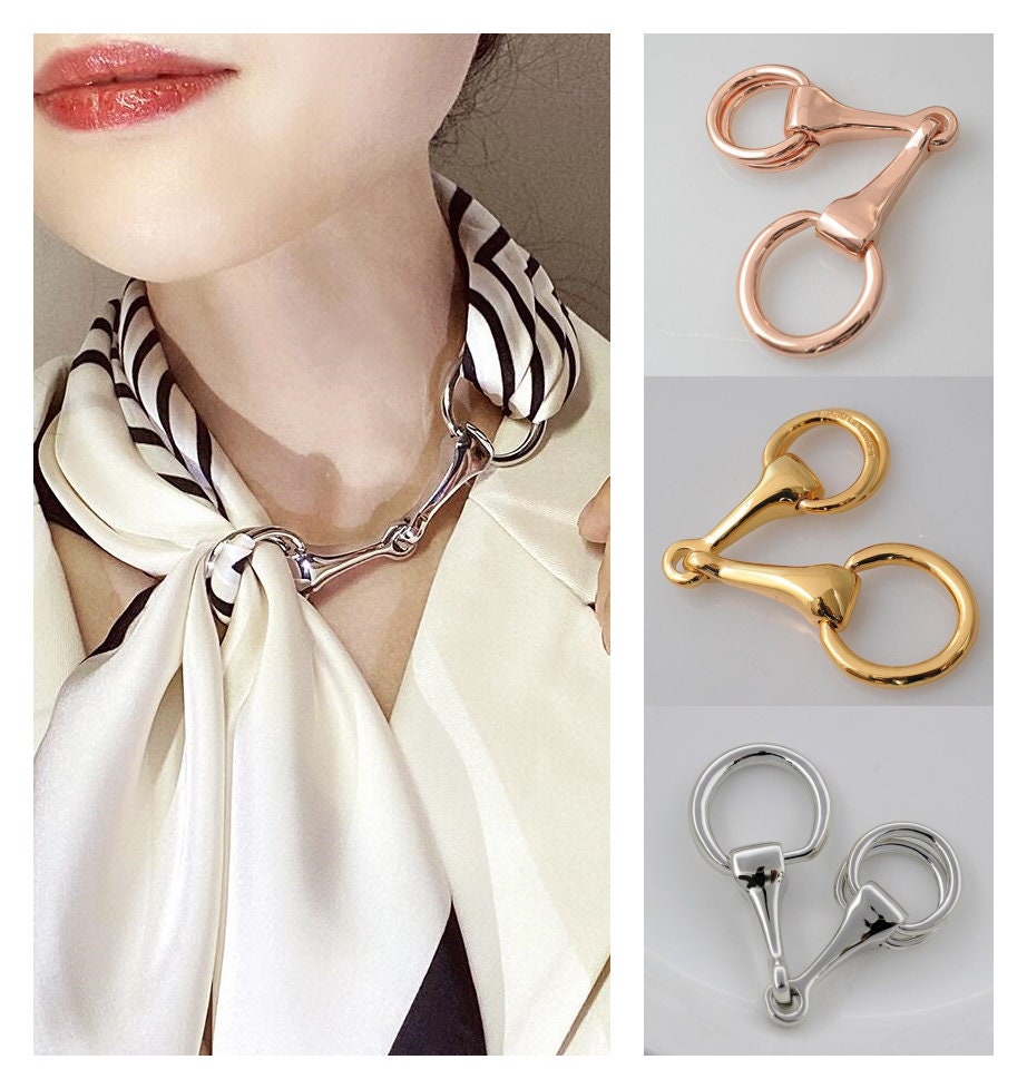 Mix Lazy Scarf Buckle Big Love Multi-Purpose Scarf Buckle Enamel Scarf Ring  Shawl Shoulder Button Simple Silk Scarf Buckle Scarf Buckle