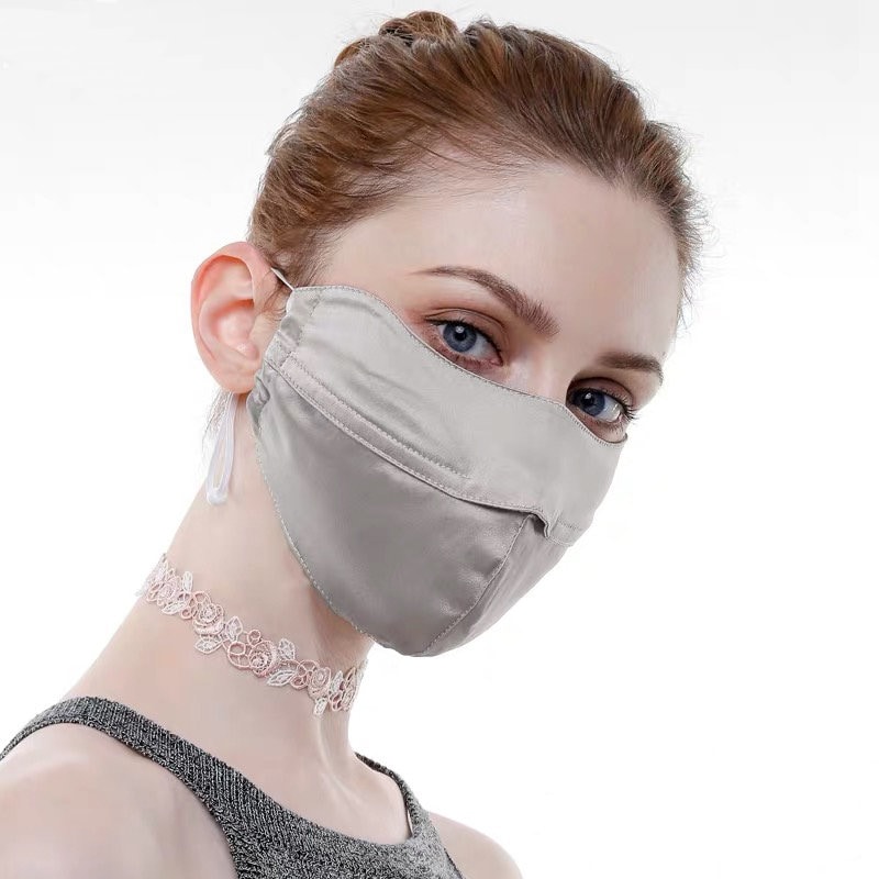 2PCS Easy Breath Face Mask 100% Silk Washable Large Size | Etsy