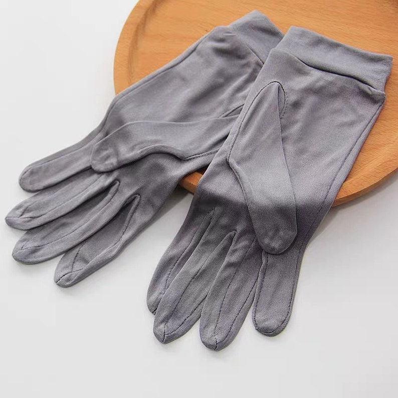 100 Silk Gloves One Pair Washable Fashion Silk Gloves for Etsy