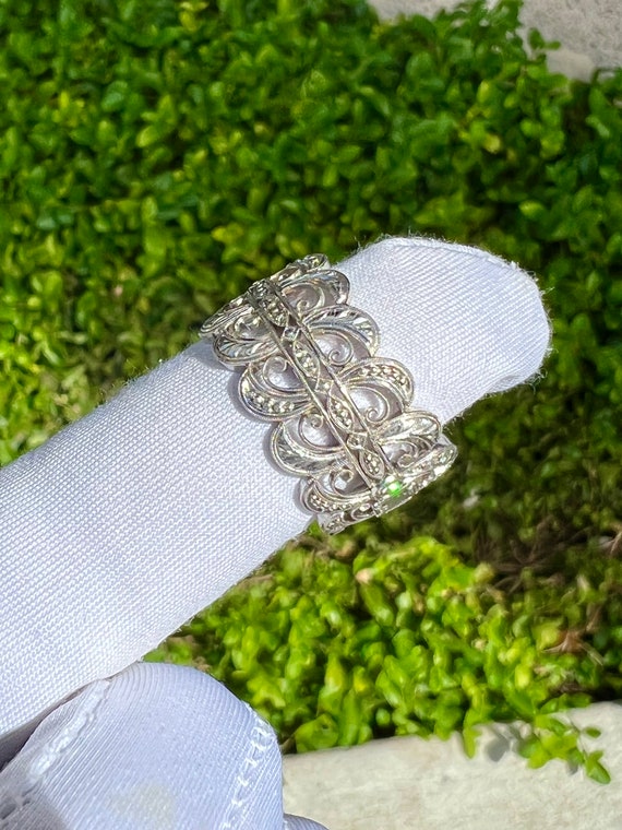 Retro Modern Opal Diamond Ring 18k - image 4