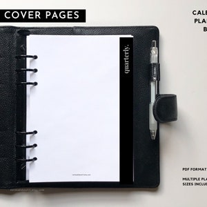 Printable Planner Dashboards, CEO Set, Planner divider, Minimal planner inserts, Sectioning, Pocket, Personal, Half Letter, Mini Hp, A6