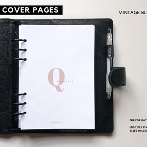 Printable Planner Dashboards, CEO Set, Planner divider, Minimal planner inserts, Sectioning, Pocket, Personal, Half Letter, Mini Hp, A6