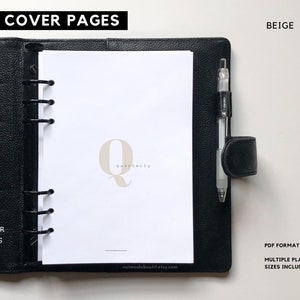 Printable Planner Dashboards, CEO Set, Planner divider, Minimal planner inserts, Sectioning, Pocket, Personal, Half Letter, Mini Hp, A6