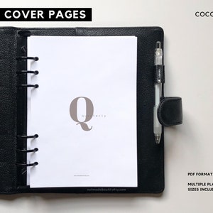 Printable Planner Dashboards, CEO Set, Planner divider, Minimal planner inserts, Sectioning, Pocket, Personal, Half Letter, Mini Hp, A6