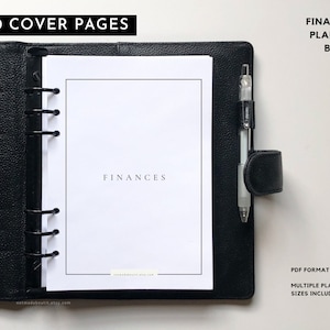 Printable Planner Dashboards, CEO Set, Planner divider, Minimal planner inserts, Sectioning, Pocket, Personal, Half Letter, Mini Hp, A6