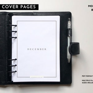 PRIVATE Planner Dashboards, CEO Set, Planner divider, Minimal planner inserts, Sectioning, Pocket, Personal, Half Letter, Mini Hp, A6