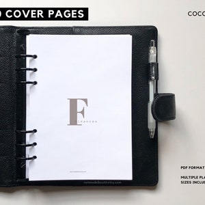 Printable Planner Dashboards, CEO Set, Planner divider, Minimal planner inserts, Sectioning, Pocket, Personal, Half Letter, Mini Hp, A6
