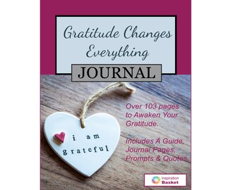 Diario de gratitud que cambia todo: un diario y una guía de gratitud de 103 páginas, cuaderno de gratitud, regalo de cuidado personal