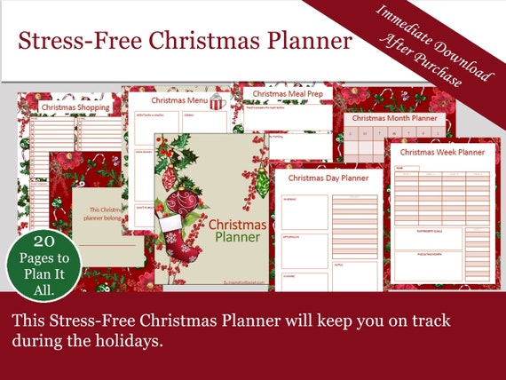 A Stress-free Christmas Planner & Holiday Planner Take the - Etsy