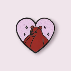 Djungleskog heart hard enamel pin