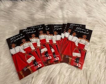 Welcome to Sisterhood, Delta Sigma Theta Inspired DST Set of 12 Cards for Notecards, Bookmarks, Souvenirs, Gifts, Keepsakes, Crossing Gifts
