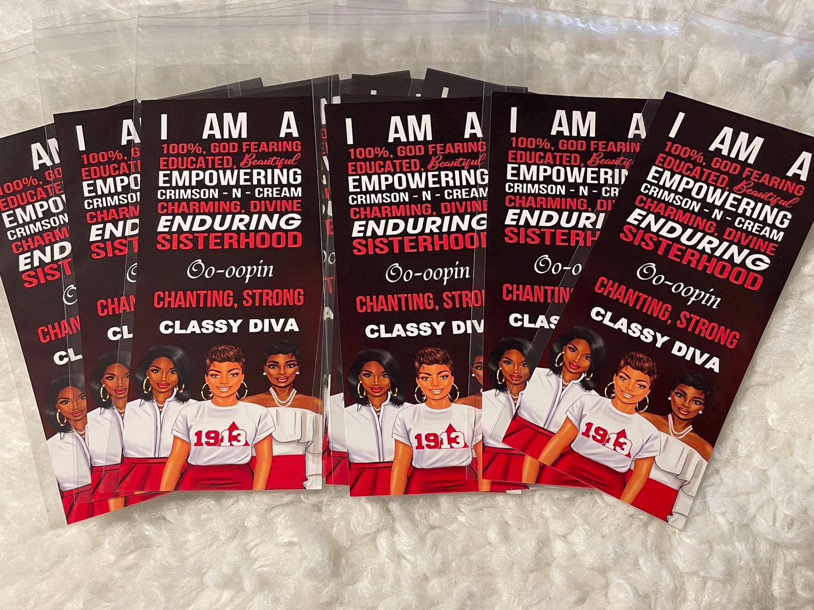 Welcome to Sisterhood, Delta Sigma Theta Inspired DST Set of 12 Cards ...