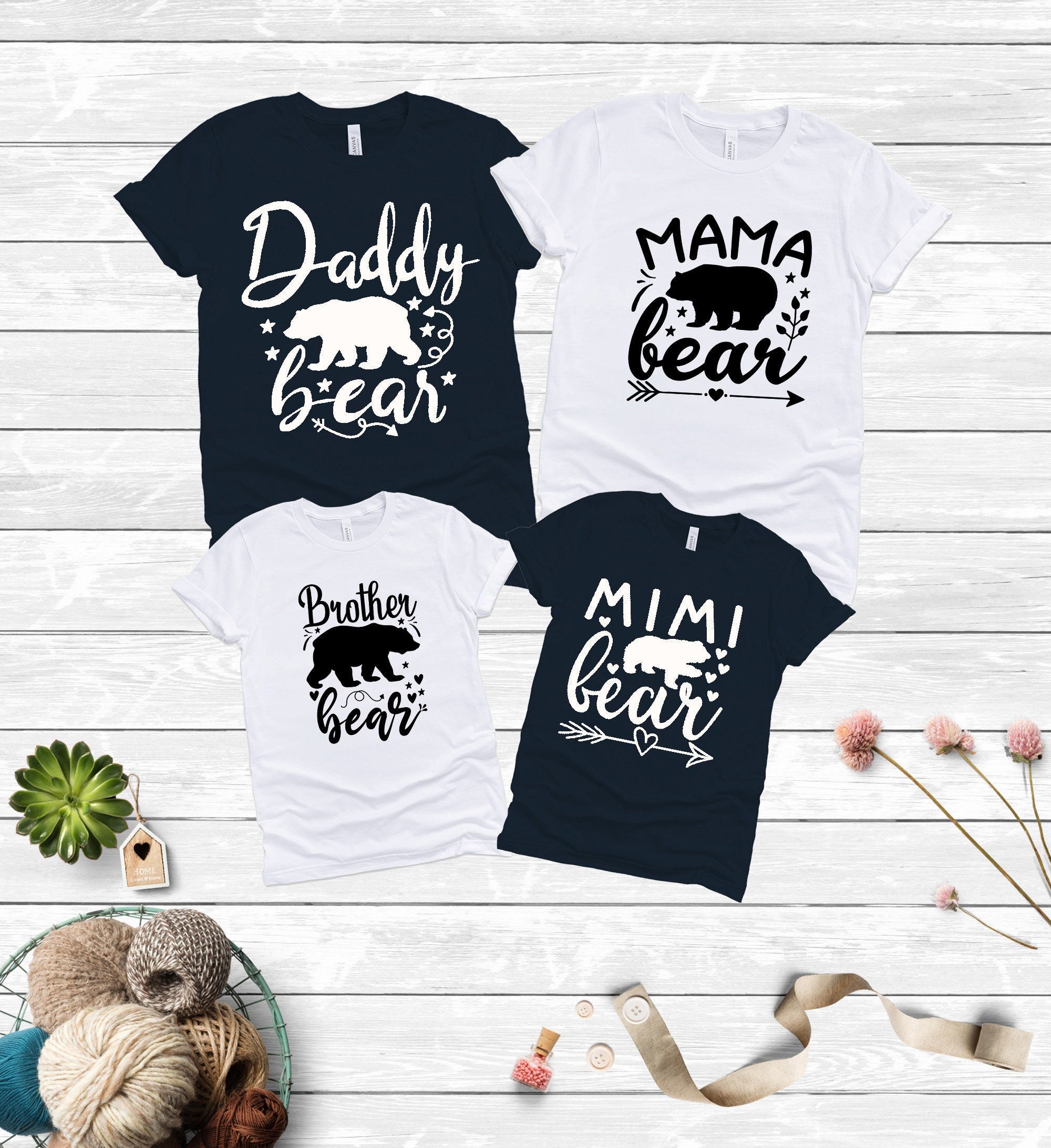 Bear Family Shirts Family Funny Shirt Bear Tee Mommy Bear Daddy Bear Customize Bear Shirt Funny Family Shirt Family Bear T-shirt Size Up To 5xl