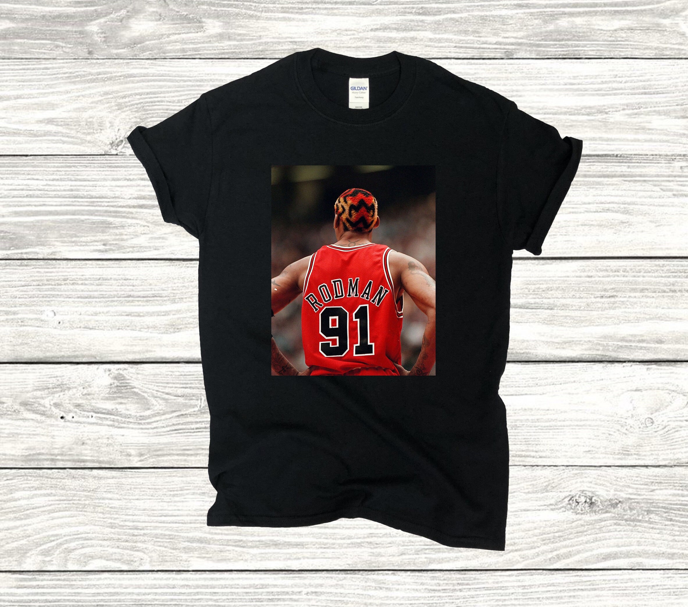 Dennis Rodman Shirt Rodman Shirt Michael Jordan Shirt Chicago Bulls Shirt Basketball Shirt Nba Shirt Mj Shirt Vintage Basketball Shirt Size Up To 5xl