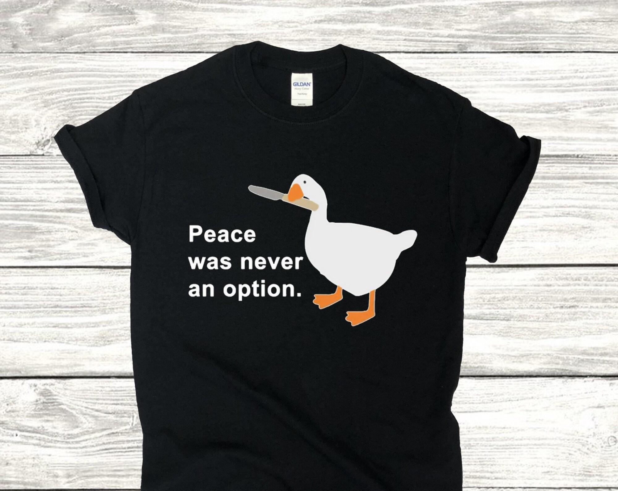Peace Was Never An Option Goose Shirt, Peace Was Never An Option, Goose Shirt