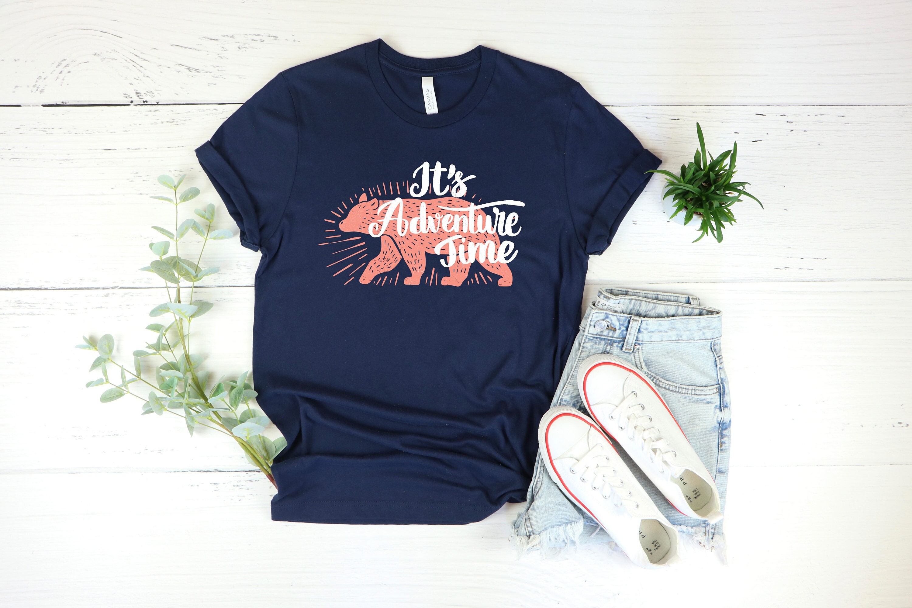 Its Adventure Time Shirt Camping Shirt Camper Shirt Vacation Shirt Holiday Shirt Outdoors Shirt Nature Shirt Hiking Shirt Full Size Up To 5xl