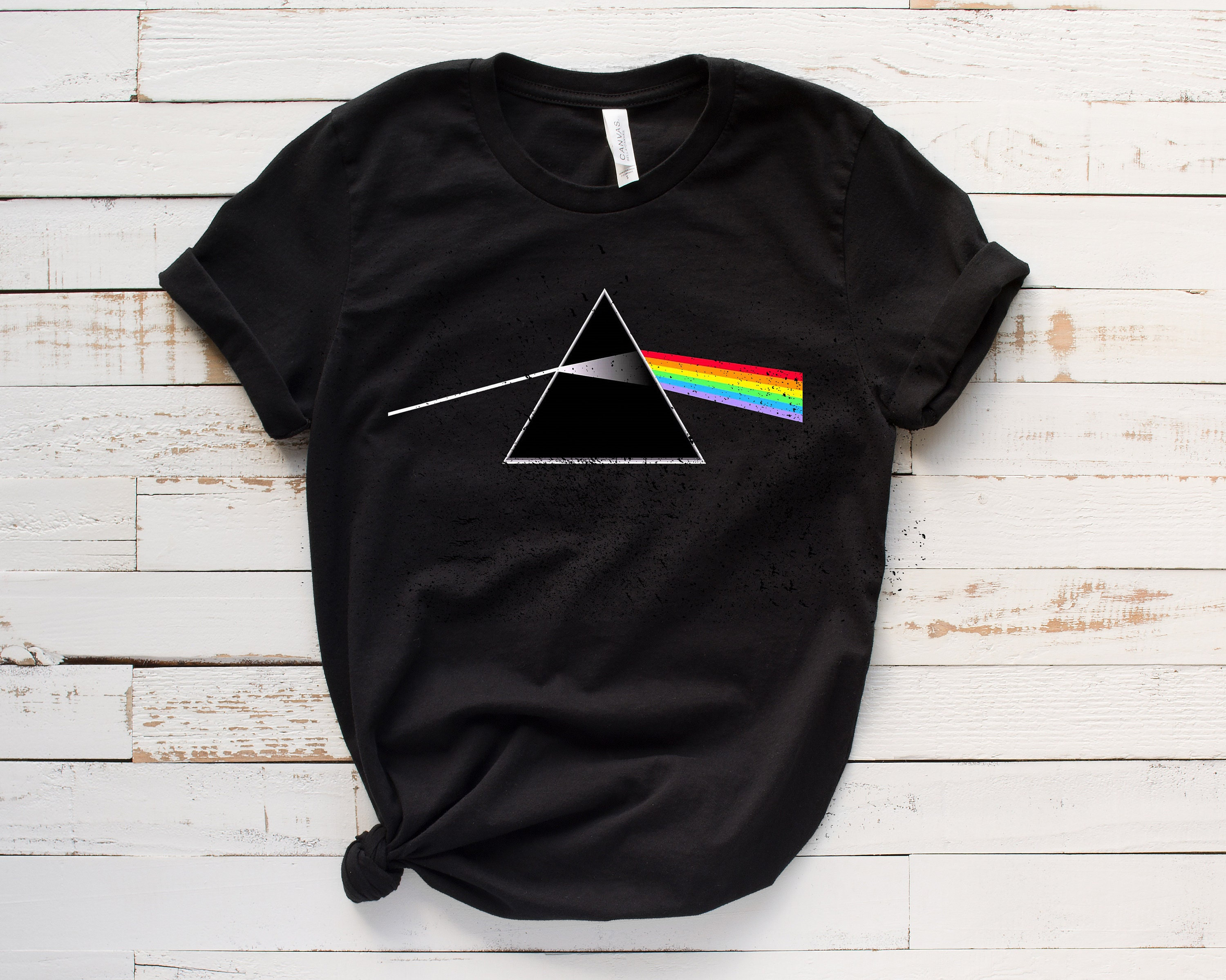 Pink Floyd Shirt The Dark Side Of The Moon Shirt Album Cover Shirt Vintage Shirt Aesthetic Shirt Pink Floyd Full Size Up To 5xl