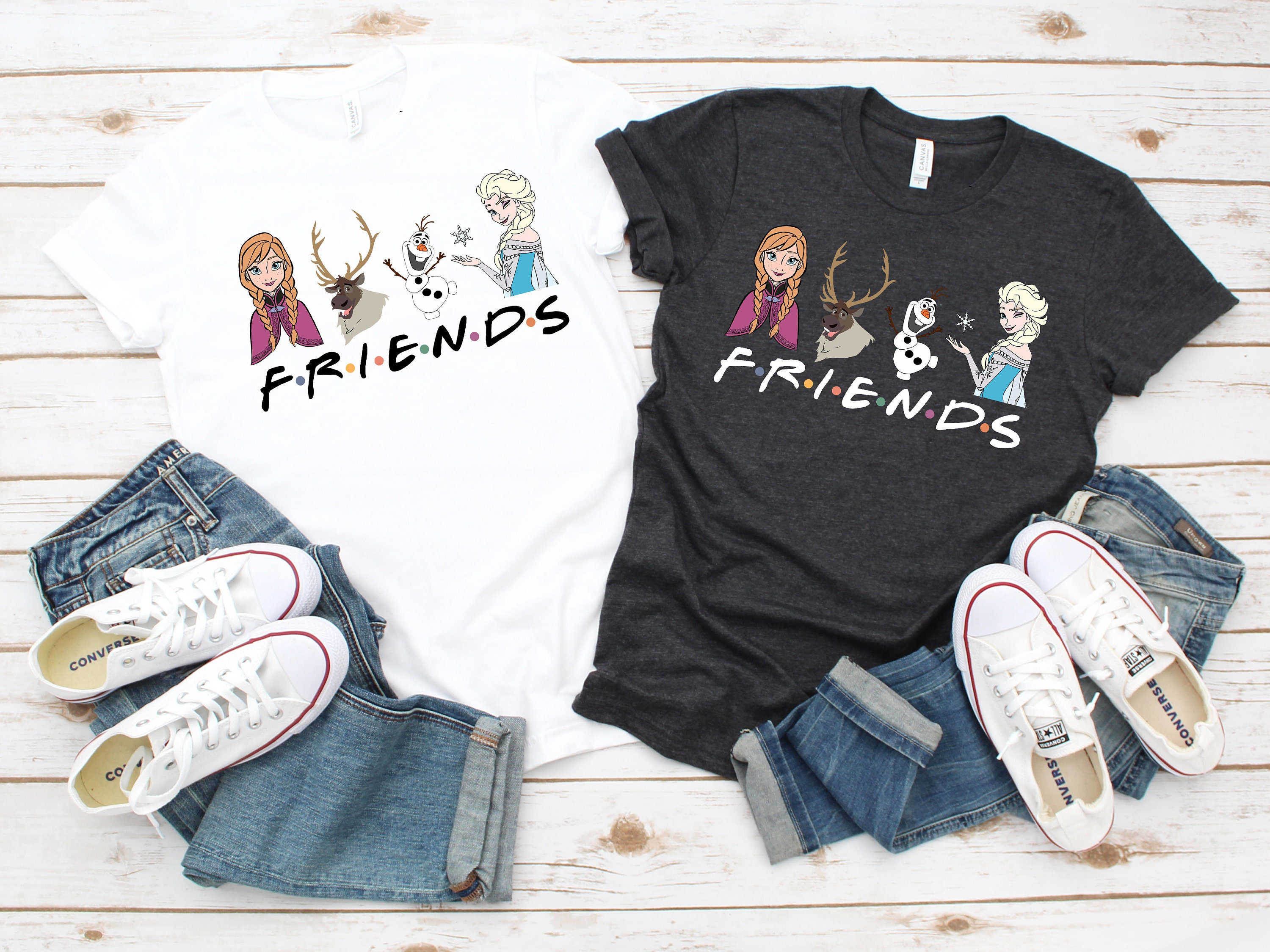 Frozen Friends Shirt Frozen Shirt Disney Shirt Friends Shirt Matching Shirt Disneyland Shirt Disney World Shirt Plus Size Up To 5xl