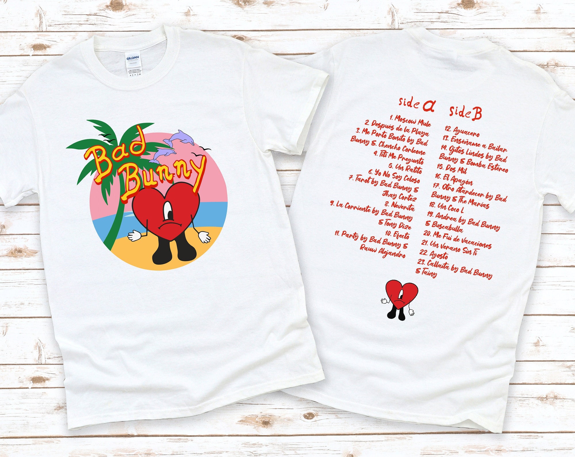 Discover Bad Bunny Concert Double Sided T-Shirt