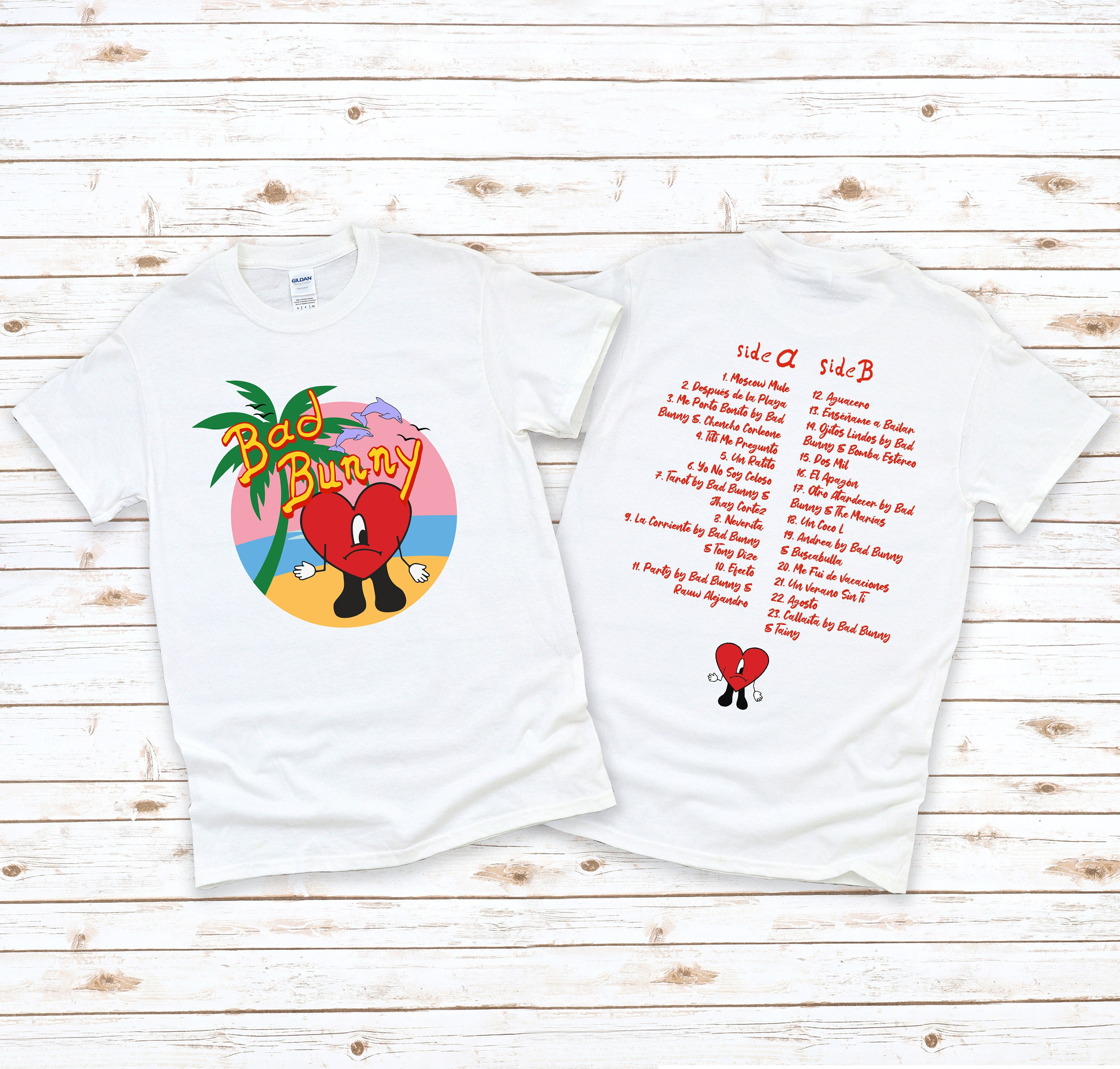 Un Verano Sin Ti Tour Shirt Un Verano Sin Ti Shirt Bad Bunny Shirt Bad Bunny T-shirt Un Verano Sin Ti Merch Bad Bunny Concert Shirt Full Size Up To 5xl