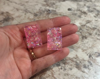 Small Rectangle Pink Crystal X-ray markers