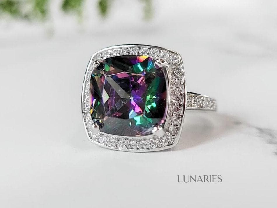 Cushion Mystic Topaz