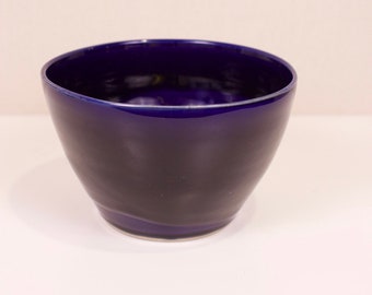Deep Porcelain Serving Bowl, Handmade