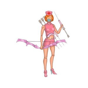 Pegatina de la Reina Robot
