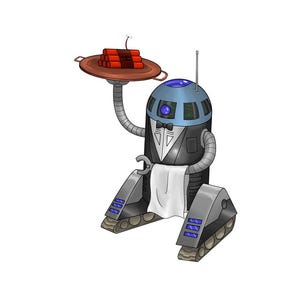 Pegatina del Rey Robot de Guerra Extrema