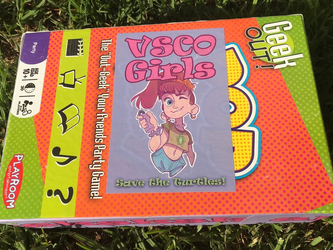 VSCO Girl Save the Turtles Board Game Etsy