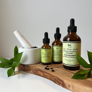 Elderberry Tincture | Organic | Extract Herbal | Sambucus Nigra | Sebi