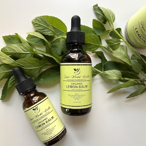 Lemon Balm Tincture | Organic | Melissa Officinalis | Nervine