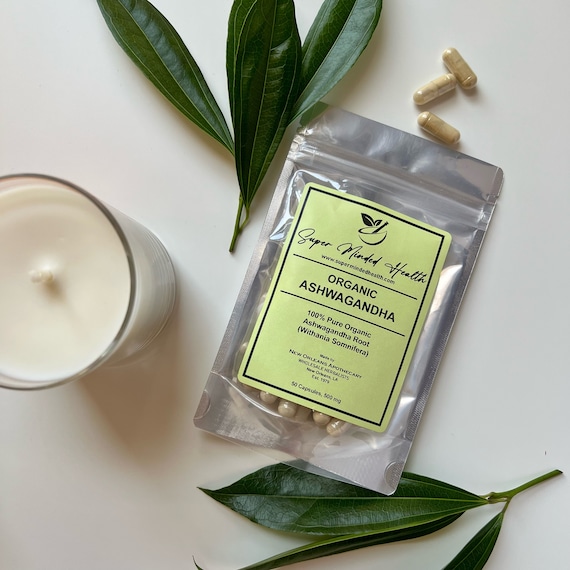Ashwagandha Capsules | Organic Withania Somnifera | 500mg | Adaptogen